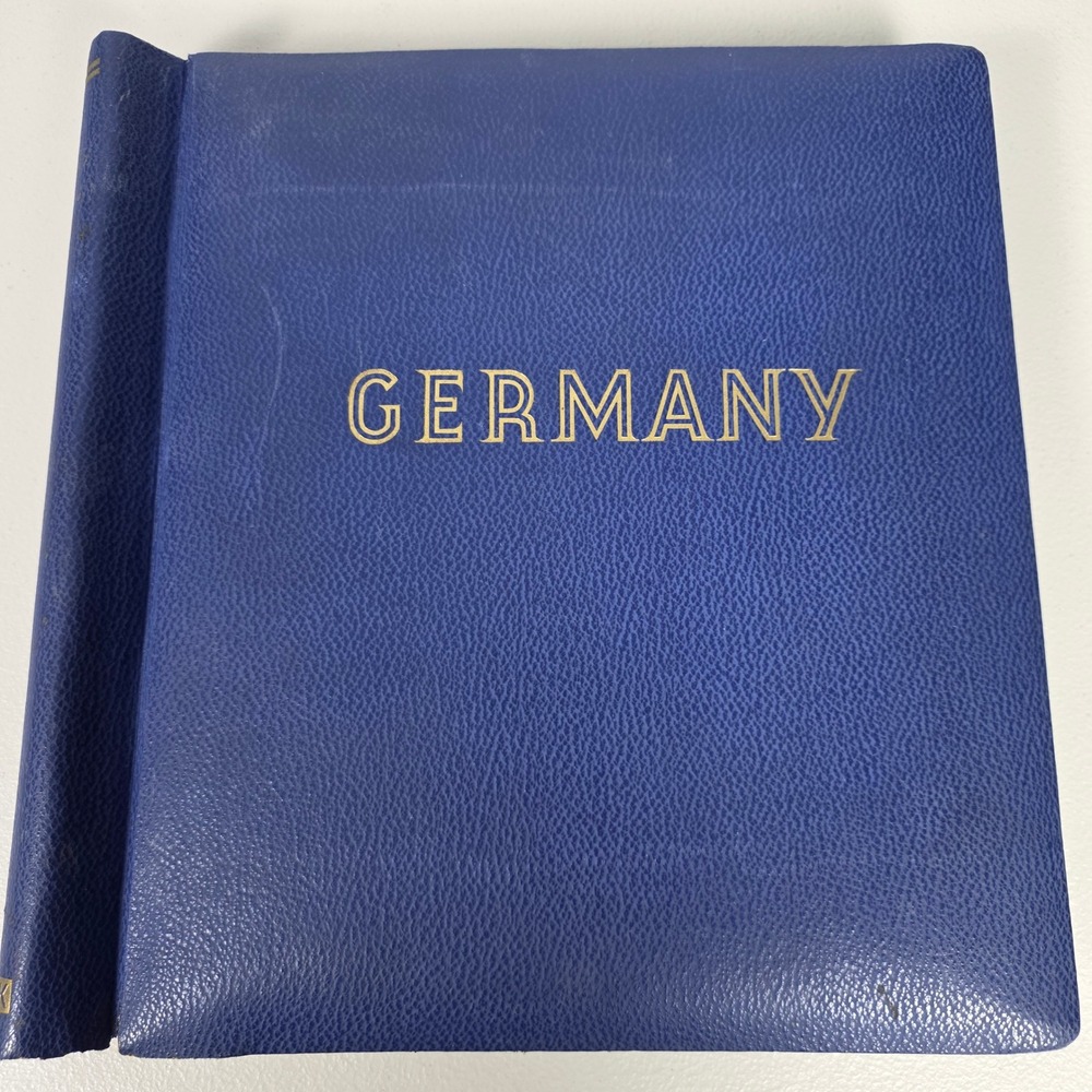 VTG 50s Schaubek Stamp‎ Album Germany Federal Republic West Germany 85% Complete